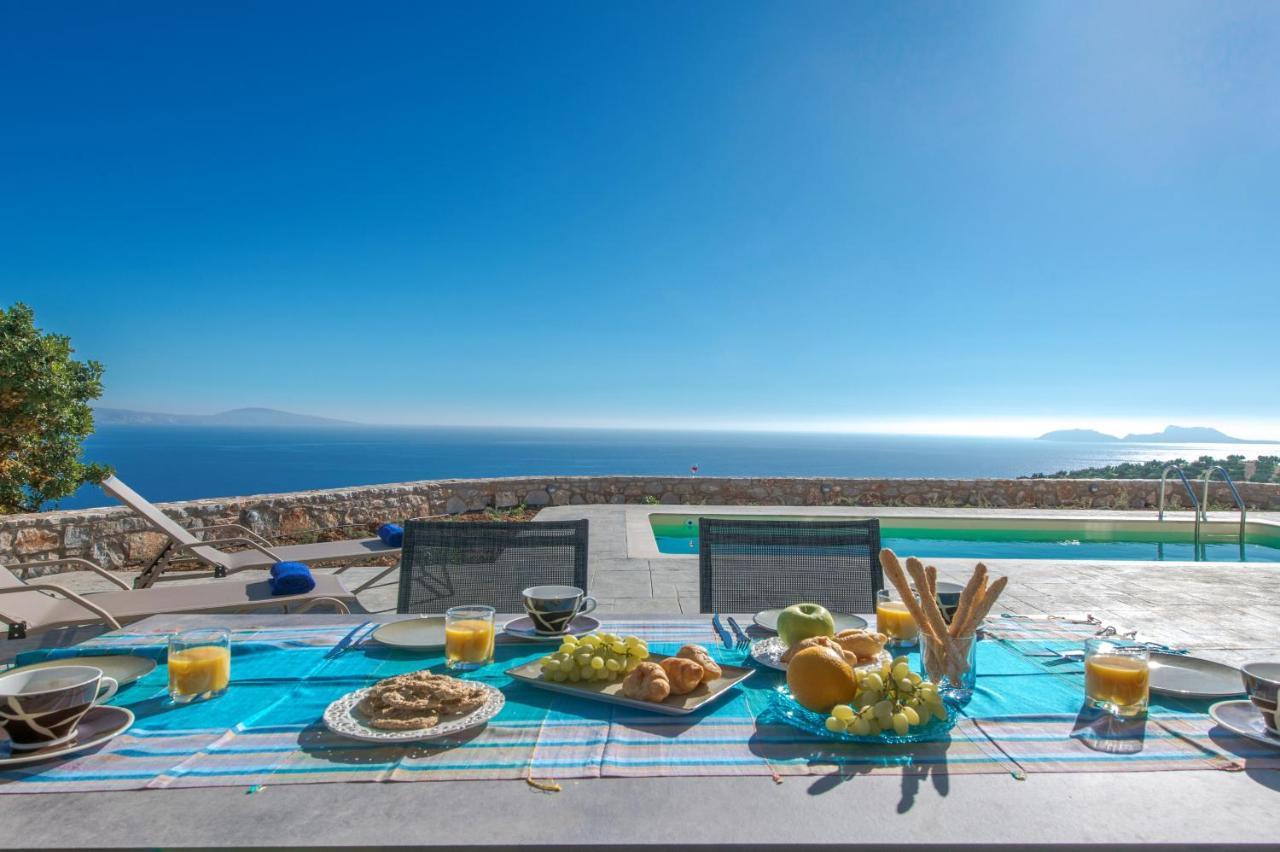 איה גליני Tranquil Sea View Villa With Private Pool, Just 2Km From The Beach! מראה חיצוני תמונה