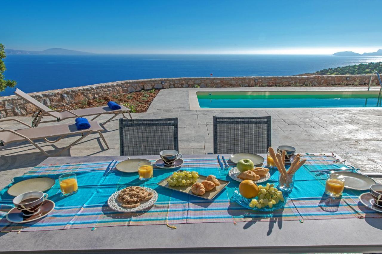 איה גליני Tranquil Sea View Villa With Private Pool, Just 2Km From The Beach! מראה חיצוני תמונה